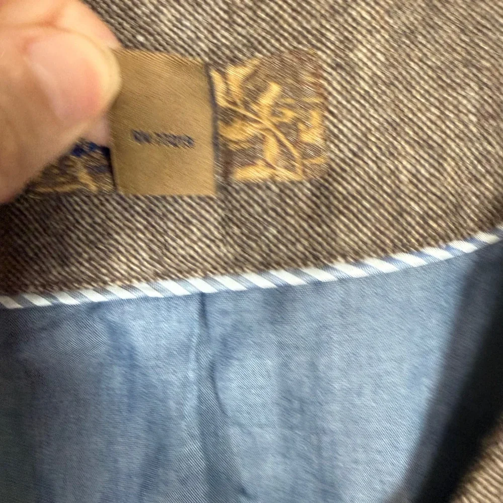 Blue Pronto Uomo Brown Tweed Welt Pocket Vest Waistcoat Office Preppy